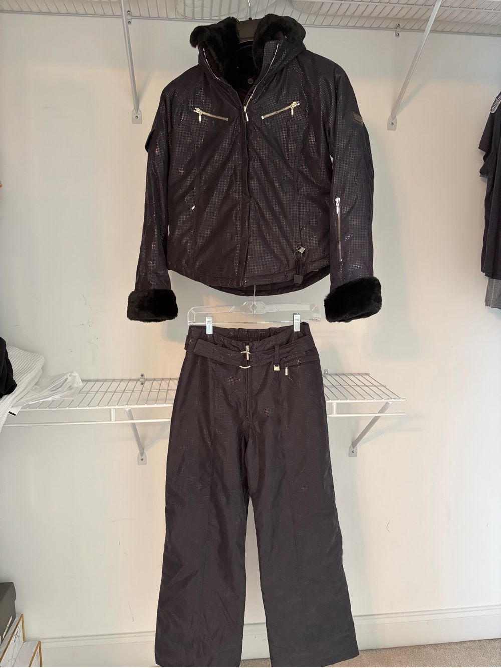 NILS Black Women's Ski Jacket and Snow Pants Set